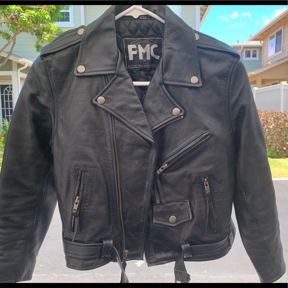 Gently worn FMC leather jacket